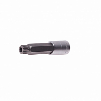 Насадка RF-34810016T: 1/2"DR сплайн удлиненная M16х100мм (с отверстием) ROCK FORCE /1/10